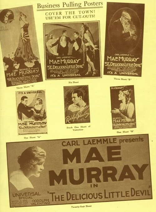 Обложка (Постер) Милый чертёнок / The Delicious Little Devil (1919) SATRip