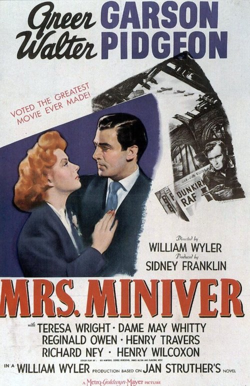 Обложка (Постер) Миссис Минивер / Mrs. Miniver (1942) SATRip Обложка (Постер) Миссис Минивер / Mrs. Miniver (1942) SATRip
