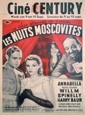Обложка (Постер) Московские ночи / Les nuits moscovites (1934) SATRip