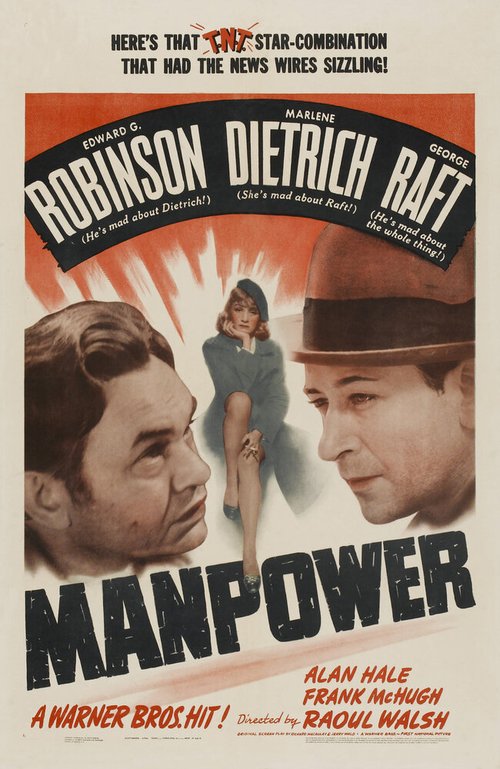 Обложка (Постер) Мужская сила / Manpower (1941) SATRip Обложка (Постер) Мужская сила / Manpower (1941) SATRip