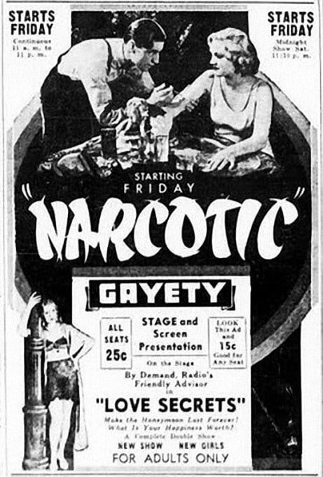 Обложка (Постер) Наркотики / Narcotic (1933) SATRip