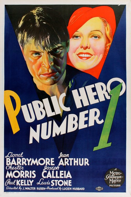 Обложка (Постер) Народный герой № 1 / Public Hero Number 1 (1935) SATRip