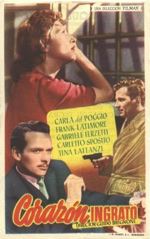 Обложка (Постер) Неблагодарное сердце / Core 'ngrato (1951) SATRip