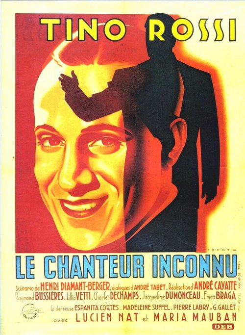 Обложка (Постер) Неизвестный певец / Le chanteur inconnu (1946) SATRip Обложка (Постер) Неизвестный певец / Le chanteur inconnu (1946) SATRip