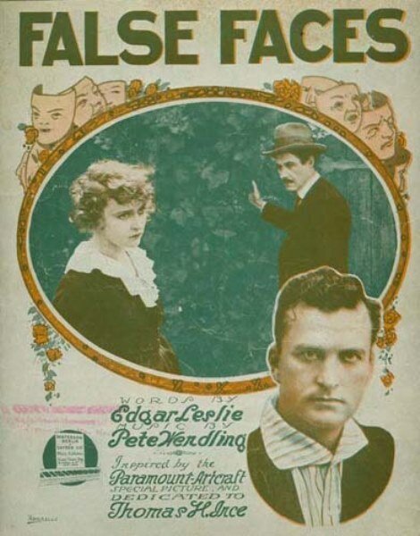 Обложка (Постер) Ненастоящие лица / The False Faces (1919) SATRip