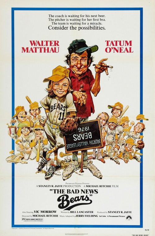Обложка (Постер) Несносные медведи / The Bad News Bears (1976) SATRip