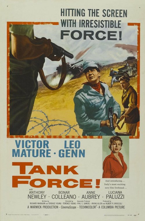 Обложка (Постер) Нет времени умирать / Tank Force! (1958) SATRip