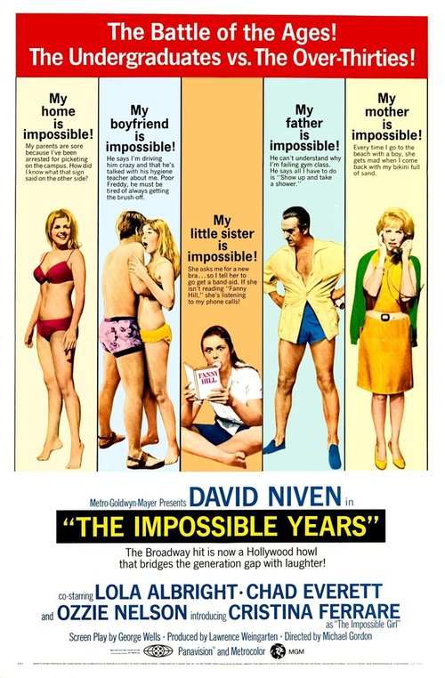 Обложка (Постер) Невозможные годы / The Impossible Years (1968) SATRip Обложка (Постер) Невозможные годы / The Impossible Years (1968) SATRip