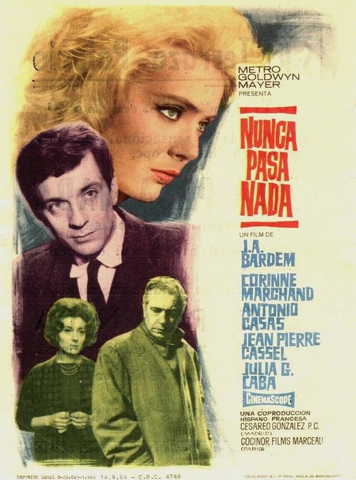 Обложка (Постер) Никогда ничего не происходит / Nunca pasa nada (1963) SATRip