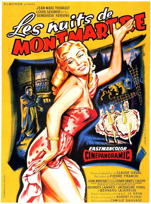 Обложка (Постер) Ночи Монмартра / Les nuits de Montmartre (1955) SATRip