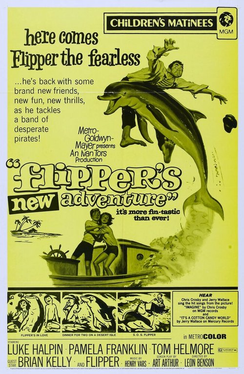 Обложка (Постер) Новые приключения Флиппера / Flipper's New Adventure (1964) SATRip Обложка (Постер) Новые приключения Флиппера / Flipper's New Adventure (1964) SATRip