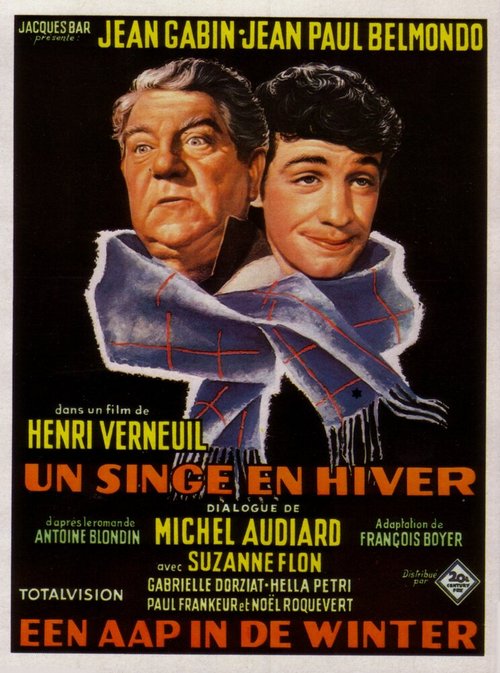 Обложка (Постер) Обезьяна зимой / Un singe en hiver (1962) SATRip Обложка (Постер) Обезьяна зимой / Un singe en hiver (1962) SATRip
