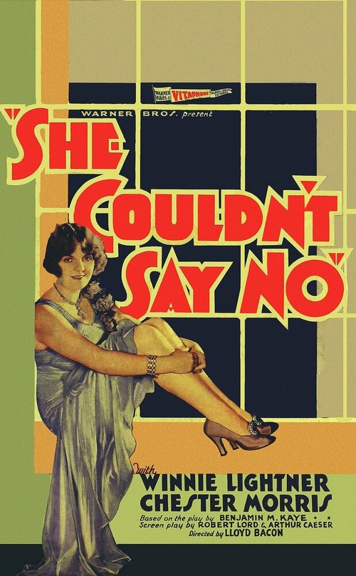 Обложка (Постер) Она не могла сказать нет / She Couldn't Say No (1930) SATRip