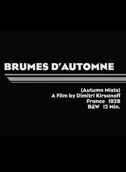 Обложка (Постер) Осенние туманы / Brumes d'automne (1929) 