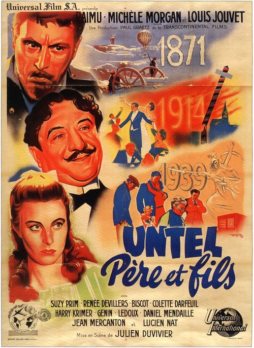 Обложка (Постер) Отец и сын / Untel père et fils (1940) SATRip Обложка (Постер) Отец и сын / Untel père et fils (1940) SATRip