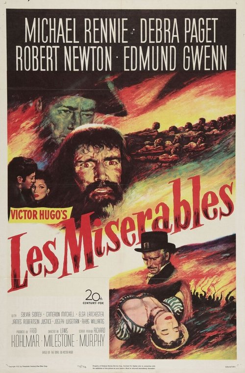 Обложка (Постер) Отверженные / Les Miserables (1952) SATRip Обложка (Постер) Отверженные / Les Miserables (1952) SATRip