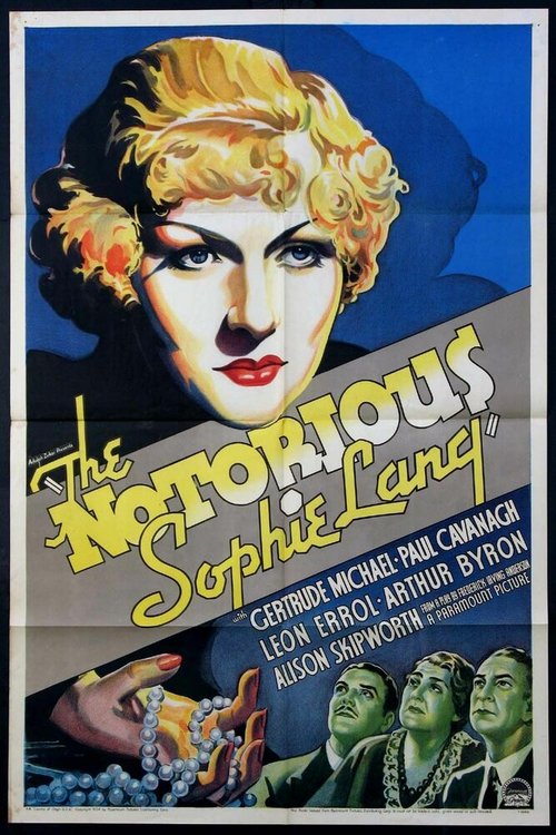 Обложка (Постер) Печально известная Софи Лэнг / The Notorious Sophie Lang (1934) SATRip