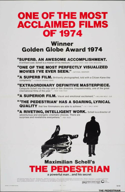 Обложка (Постер) Пешеход / Der Fußgänger (1973) SATRip Обложка (Постер) Пешеход / Der Fußgänger (1973) SATRip