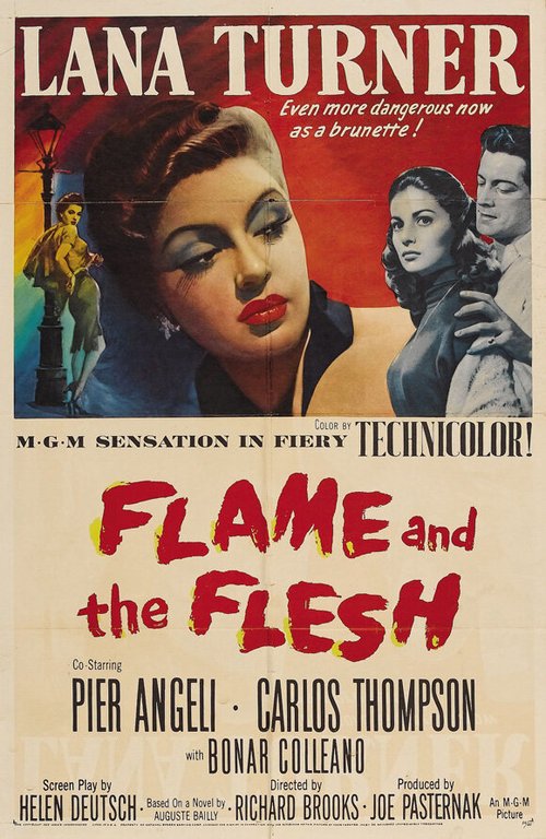 Обложка (Постер) Пламя и плоть / Flame and the Flesh (1954) SATRip