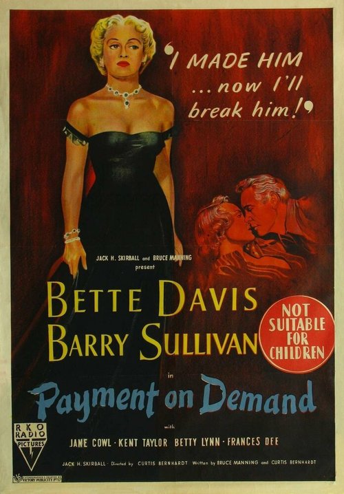 Обложка (Постер) Платеж по требованию / Payment on Demand (1951) SATRip Обложка (Постер) Платеж по требованию / Payment on Demand (1951) SATRip