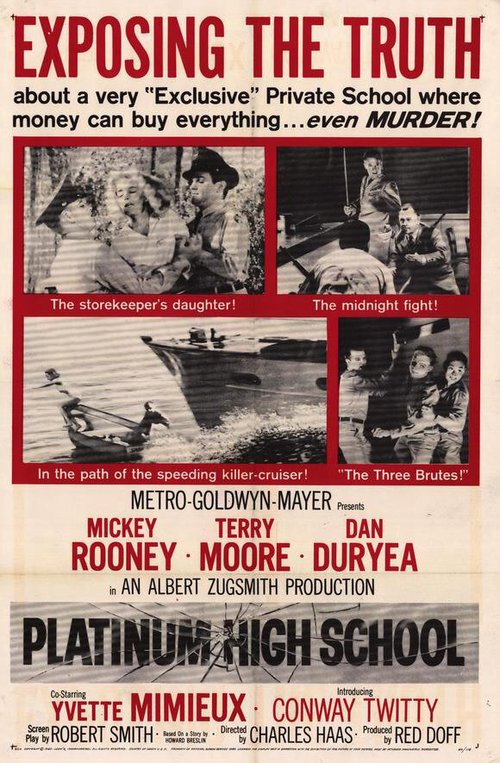 Обложка (Постер) Платиновый колледж / Platinum High School (1960) SATRip Обложка (Постер) Платиновый колледж / Platinum High School (1960) SATRip
