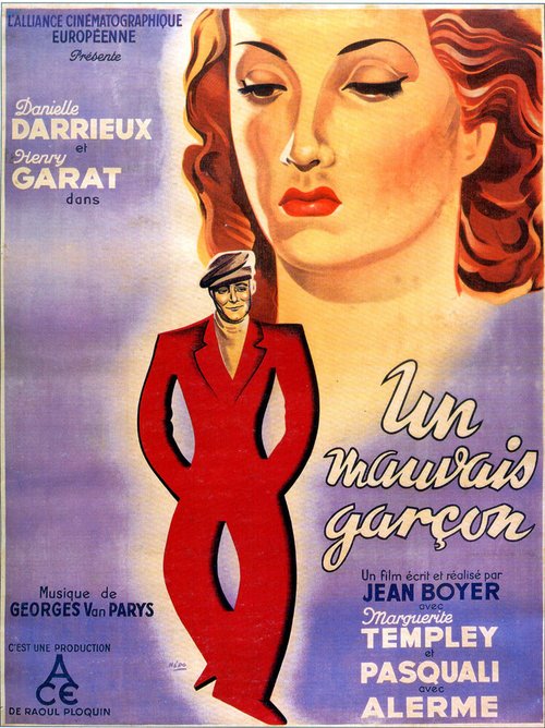 Обложка (Постер) Плохой парень / Un mauvais garçon (1936) SATRip