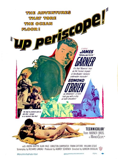 Обложка (Постер) Поднять перископ / Up Periscope (1959) SATRip Обложка (Постер) Поднять перископ / Up Periscope (1959) SATRip