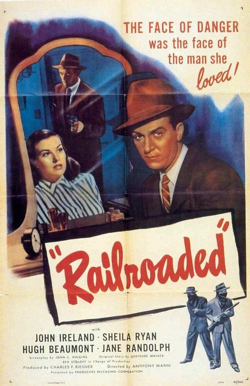 Обложка (Постер) Подставили! / Railroaded! (1947) SATRip Обложка (Постер) Подставили! / Railroaded! (1947) SATRip