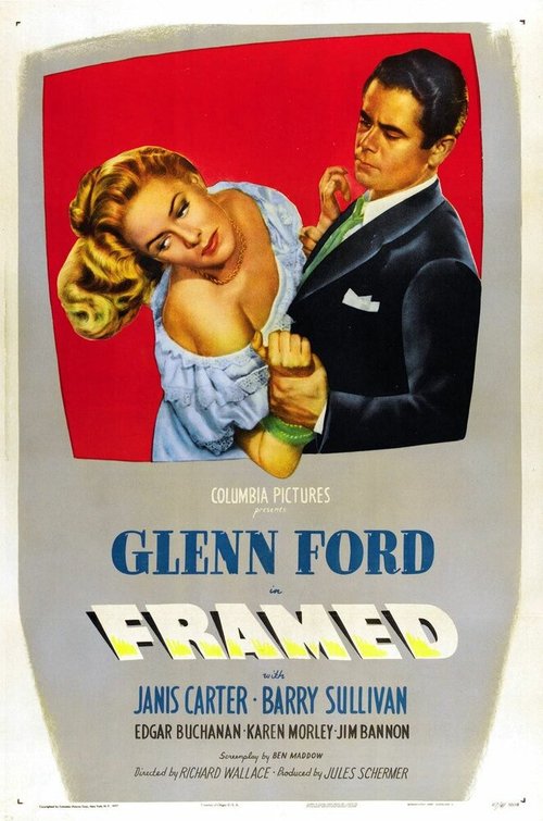 Обложка (Постер) Подставленный / Framed (1947) SATRip
