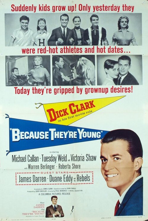 Обложка (Постер) Потому что они молодые / Because They're Young (1960) SATRip Обложка (Постер) Потому что они молодые / Because They're Young (1960) SATRip