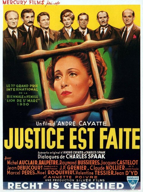 Обложка (Постер) Правосудие свершилось / Justice est faite (1950) SATRip Обложка (Постер) Правосудие свершилось / Justice est faite (1950) SATRip