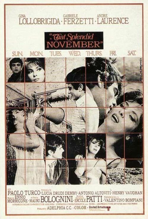 Обложка (Постер) Прекрасный ноябрь / Un bellissimo novembre (1969) SATRip