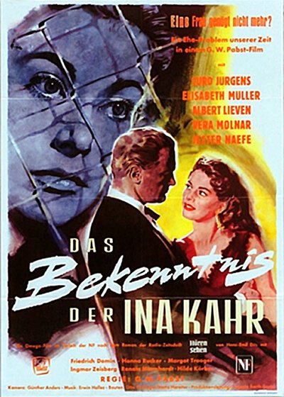 Обложка (Постер) Признание Ины Кар / Das Bekenntnis der Ina Kahr (1954) SATRip Обложка (Постер) Признание Ины Кар / Das Bekenntnis der Ina Kahr (1954) SATRip