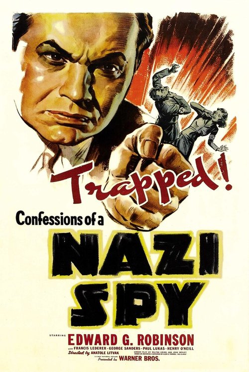 Обложка (Постер) Признание нацистского шпиона / Confessions of a Nazi Spy (1939) SATRip