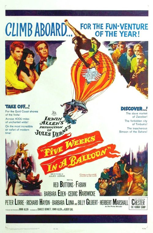 Обложка (Постер) Пять недель на воздушном шаре / Five Weeks in a Balloon (1962) SATRip Обложка (Постер) Пять недель на воздушном шаре / Five Weeks in a Balloon (1962) SATRip