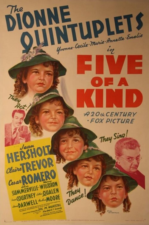 Обложка (Постер) Пятеро себе подобных / Five of a Kind (1938) SATRip Обложка (Постер) Пятеро себе подобных / Five of a Kind (1938) SATRip