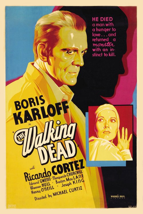Обложка (Постер) Разгуливая мертвым / The Walking Dead (1936) SATRip