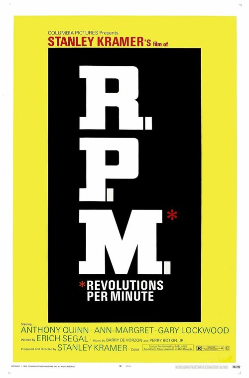 Обложка (Постер) Революция в минуту / R.P.M. (1970) SATRip Обложка (Постер) Революция в минуту / R.P.M. (1970) SATRip