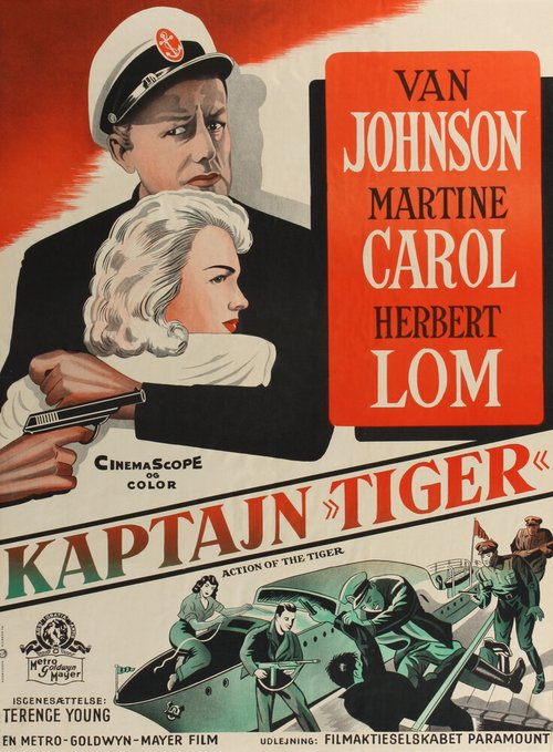 Обложка (Постер) Рискованная акция / Action of the Tiger (1957) SATRip