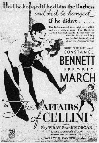 Обложка (Постер) Романы Челлини / The Affairs of Cellini (1934) SATRip