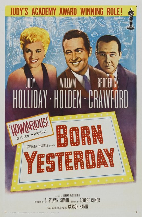 Обложка (Постер) Рожденная вчера / Born Yesterday (1950) SATRip Обложка (Постер) Рожденная вчера / Born Yesterday (1950) SATRip