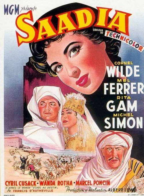 Обложка (Постер) Саади / Saadia (1953) SATRip Обложка (Постер) Саади / Saadia (1953) SATRip