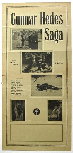 Обложка (Постер) Сага о Гуннаре Хеде / Gunnar Hedes saga (1923) SATRip