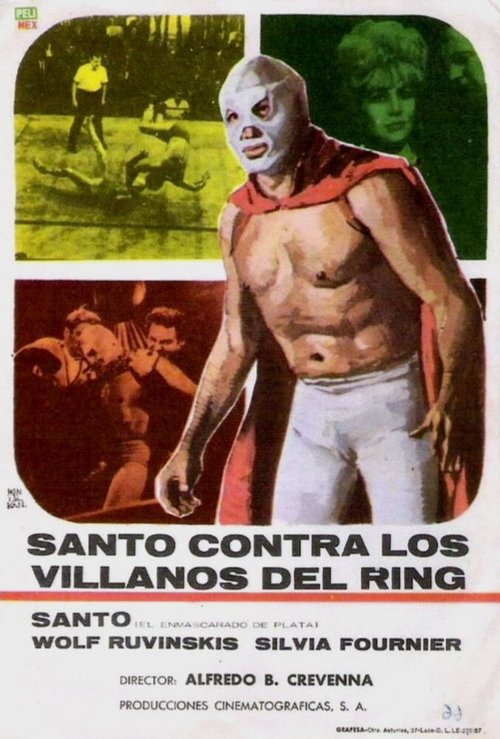 Обложка (Постер) Санто против злодеев ринга / Santo el enmascarado de plata vs los villanos del ring (1968) SATRip Обложка (Постер) Санто против злодеев ринга / Santo el enmascarado de plata vs los villanos del ring (1968) SATRip