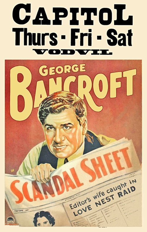 Обложка (Постер) Scandal Sheet (1931) SATRip