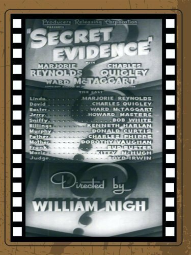 Обложка (Постер) Secret Evidence (1941) SATRip