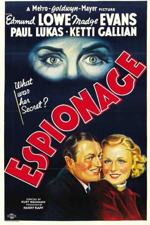 Обложка (Постер) Шпионаж / Espionage (1937) SATRip