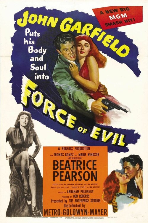 Обложка (Постер) Силы зла / Force of Evil (1948) SATRip Обложка (Постер) Силы зла / Force of Evil (1948) SATRip