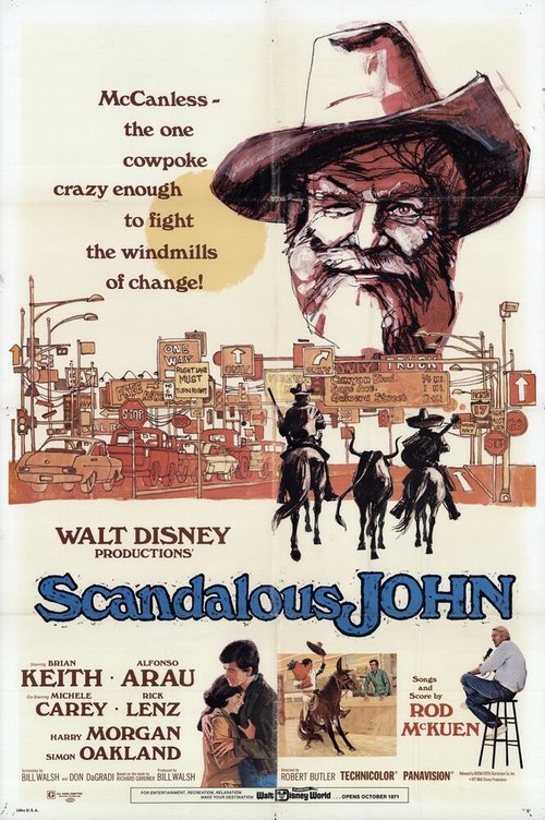 Обложка (Постер) Скандальный Джон / Scandalous John (1971) SATRip Обложка (Постер) Скандальный Джон / Scandalous John (1971) SATRip