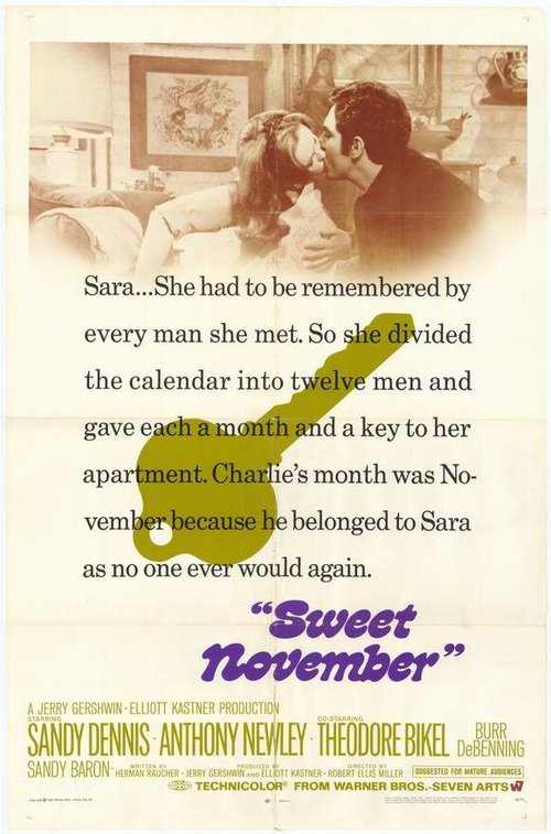 Обложка (Постер) Сладкий ноябрь / Sweet November (1968) SATRip Обложка (Постер) Сладкий ноябрь / Sweet November (1968) SATRip